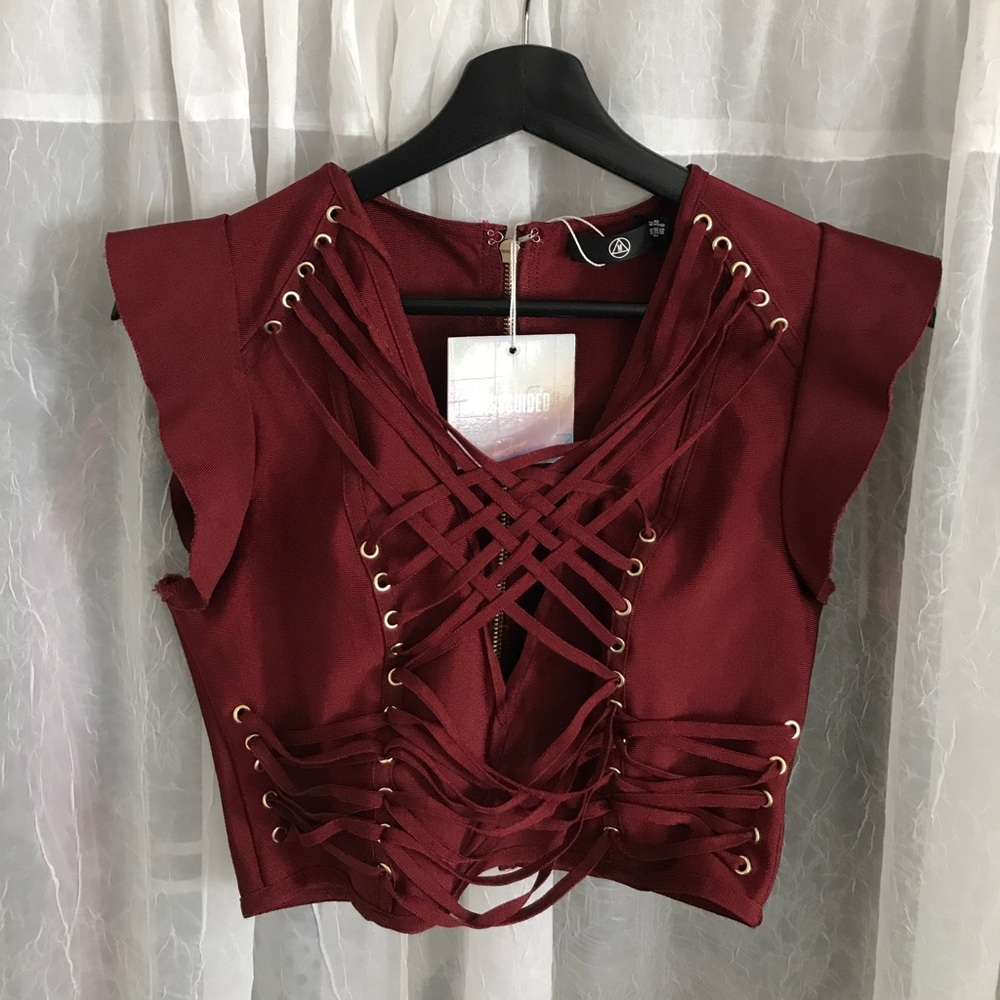 MissGuided Banded Cropped Top